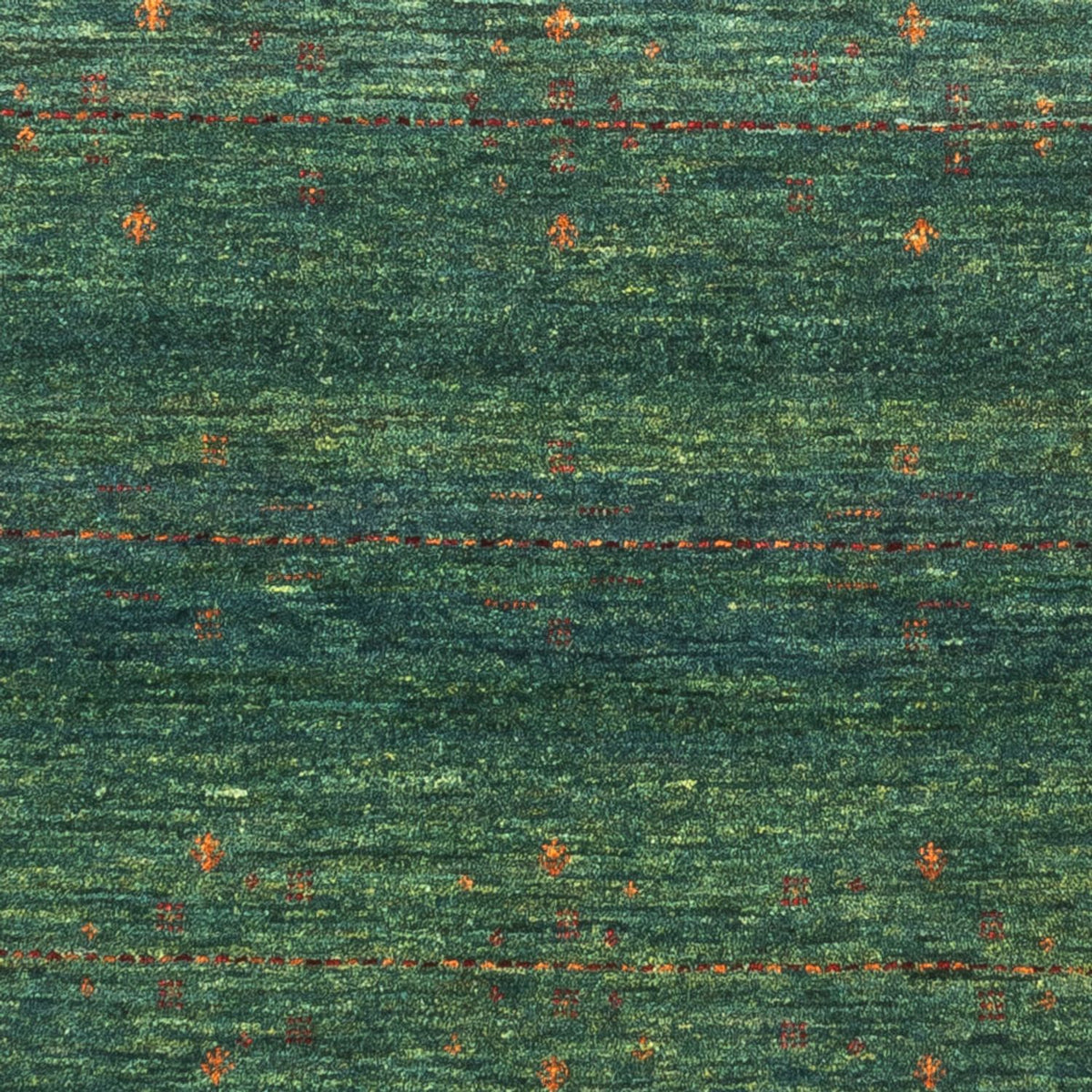 Alfombra Gabbeh - Loribaft Persa - 127 x 82 cm - verde