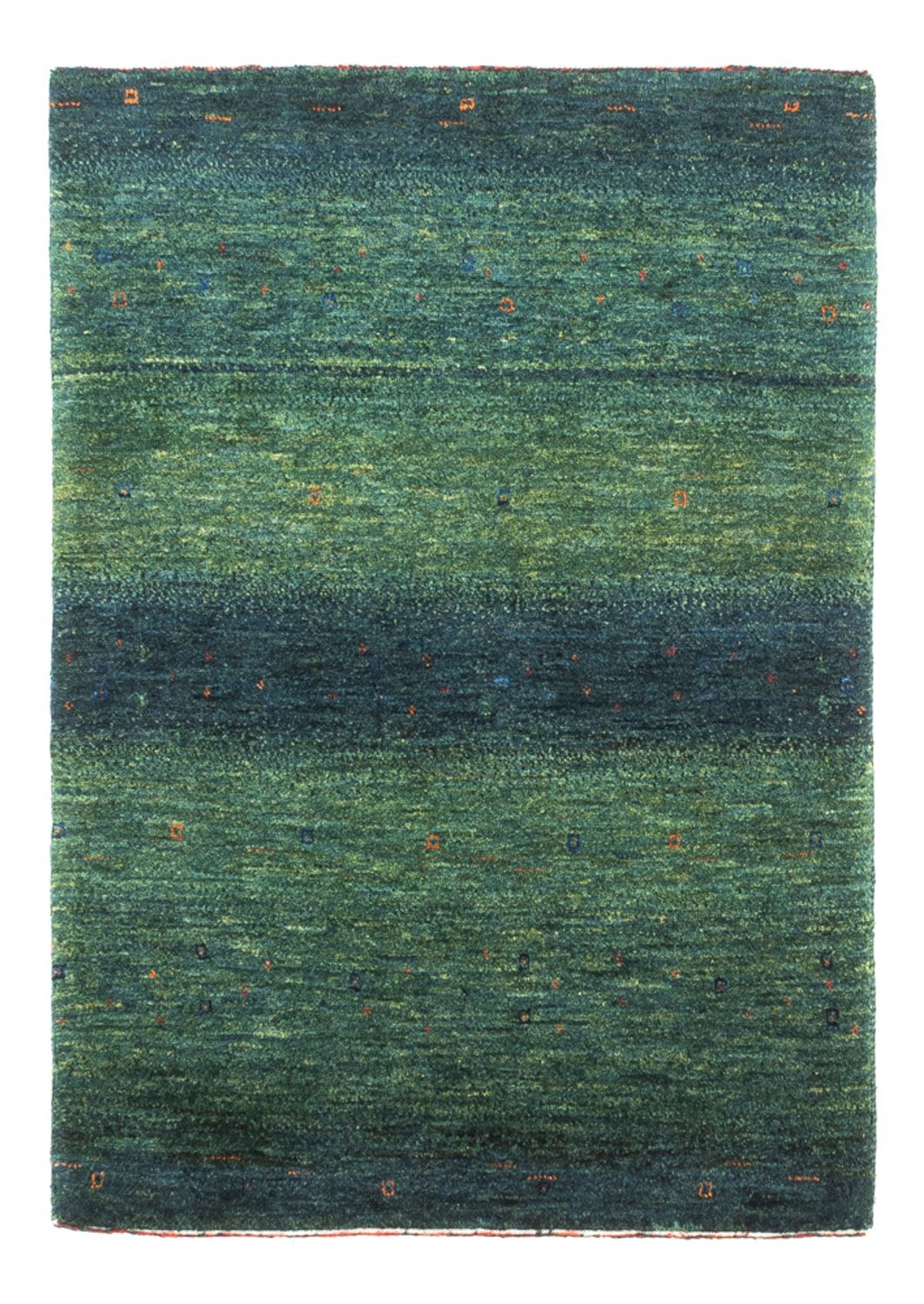 Alfombra Gabbeh - Loribaft Persa - 107 x 78 cm - verde