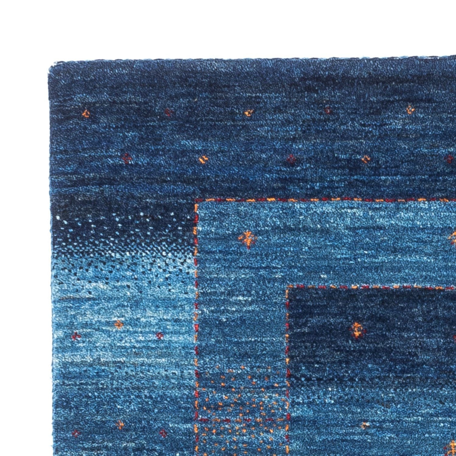 Alfombra Gabbeh - Loribaft Persa - 116 x 84 cm - azul