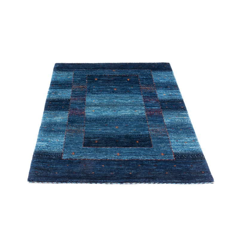 Alfombra Gabbeh - Loribaft Persa - 116 x 84 cm - azul