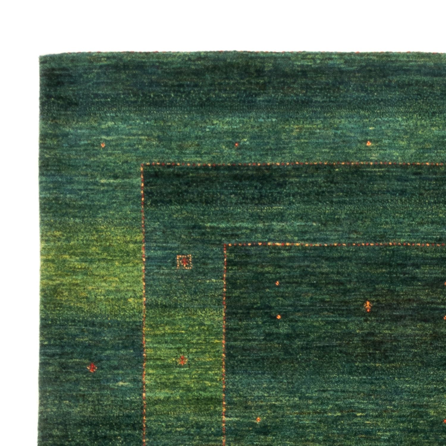 Alfombra Gabbeh - Loribaft Persa - 228 x 175 cm - verde