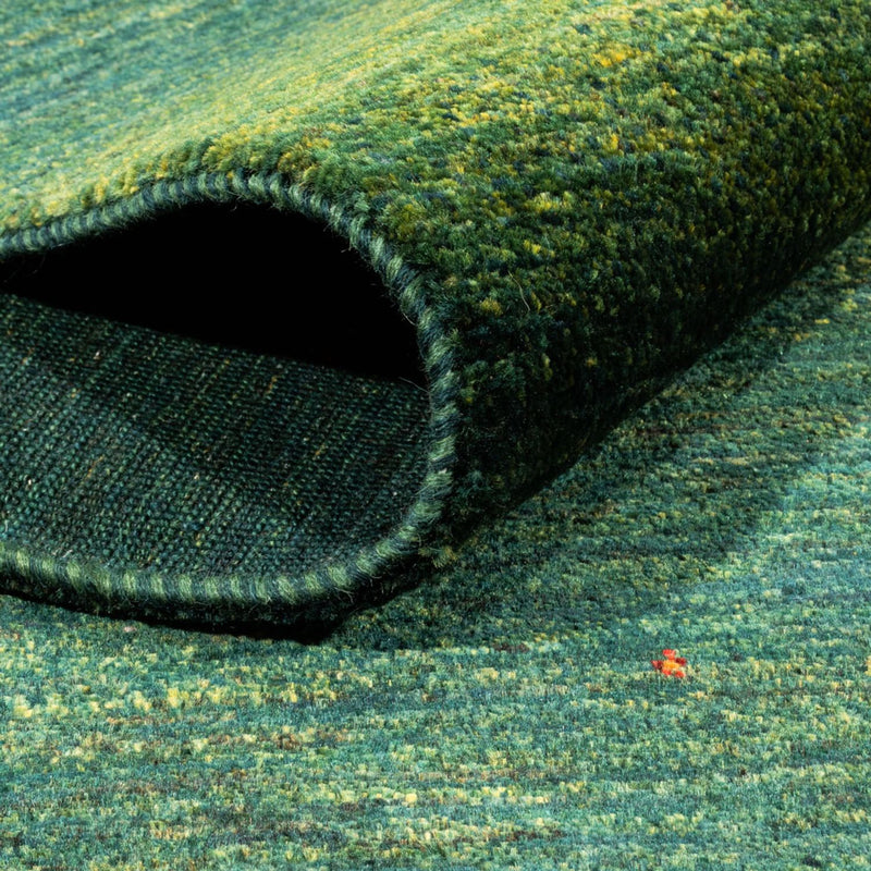 Alfombra Gabbeh - Loribaft Persa - 228 x 175 cm - verde