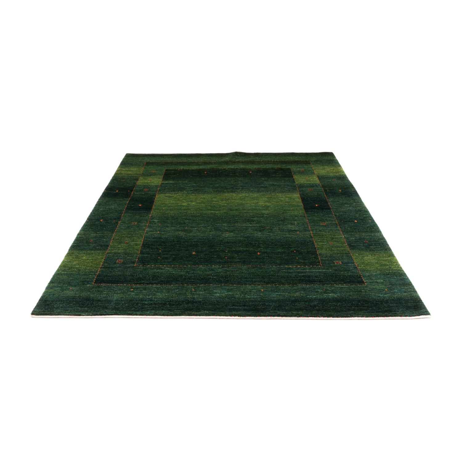 Alfombra Gabbeh - Loribaft Persa - 228 x 175 cm - verde