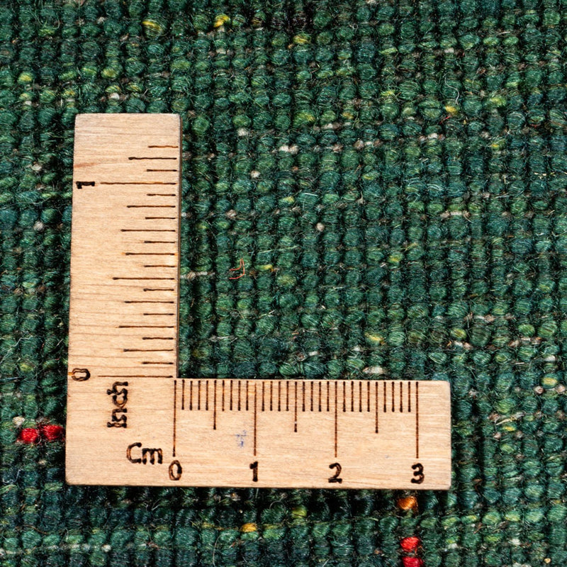 Alfombra Gabbeh - Loribaft Persa - 228 x 175 cm - verde