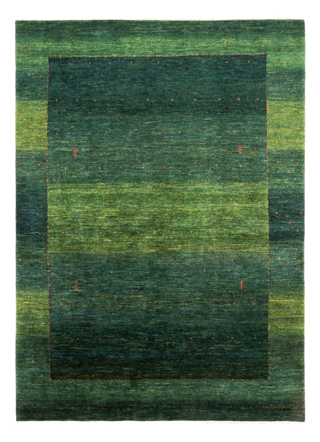 Alfombra Gabbeh - Loribaft Persa - 229 x 170 cm - verde