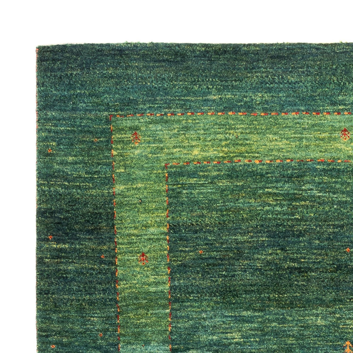 Alfombra Gabbeh - Loribaft Persa - 162 x 132 cm - verde