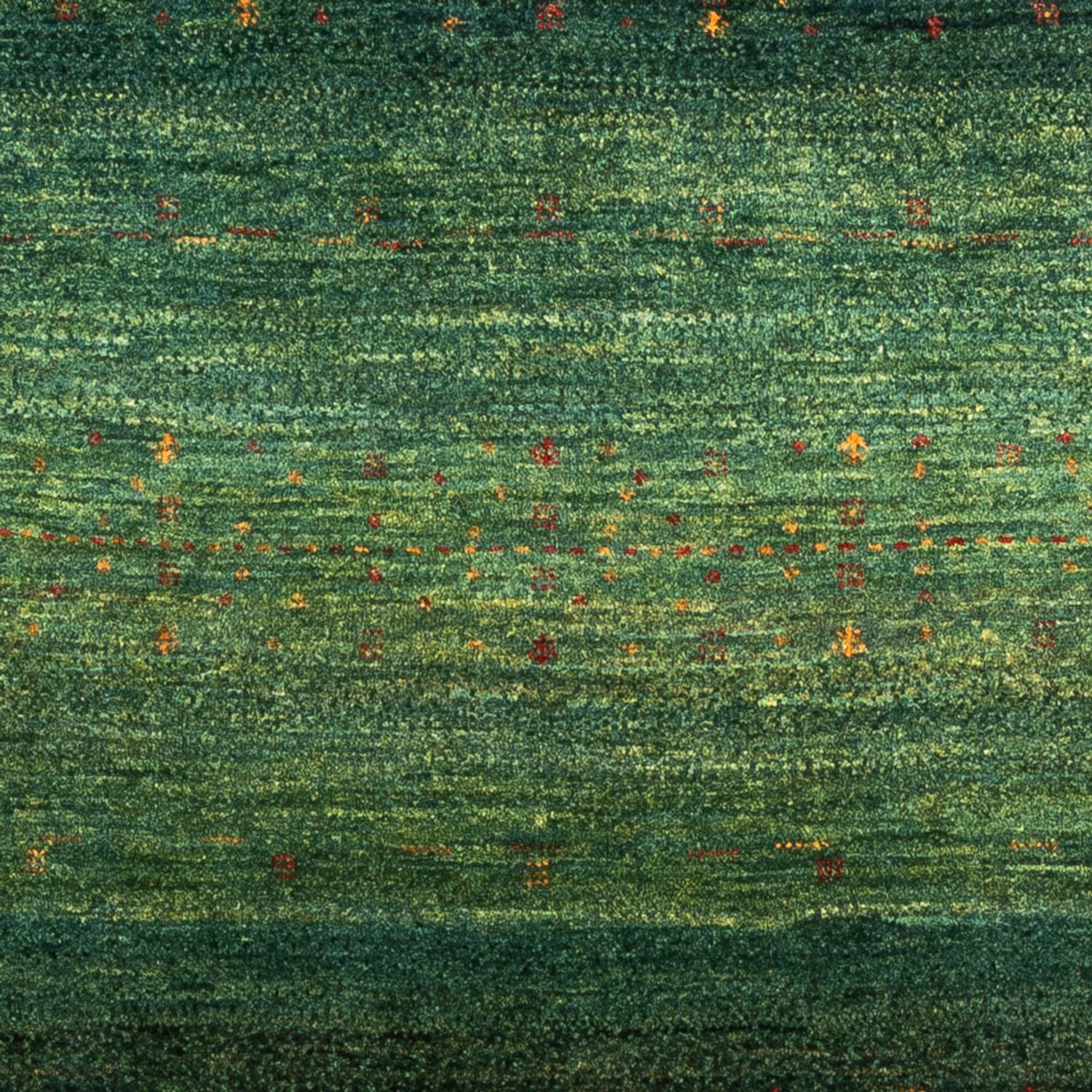 Alfombra Gabbeh - Loribaft Persa - 188 x 124 cm - verde