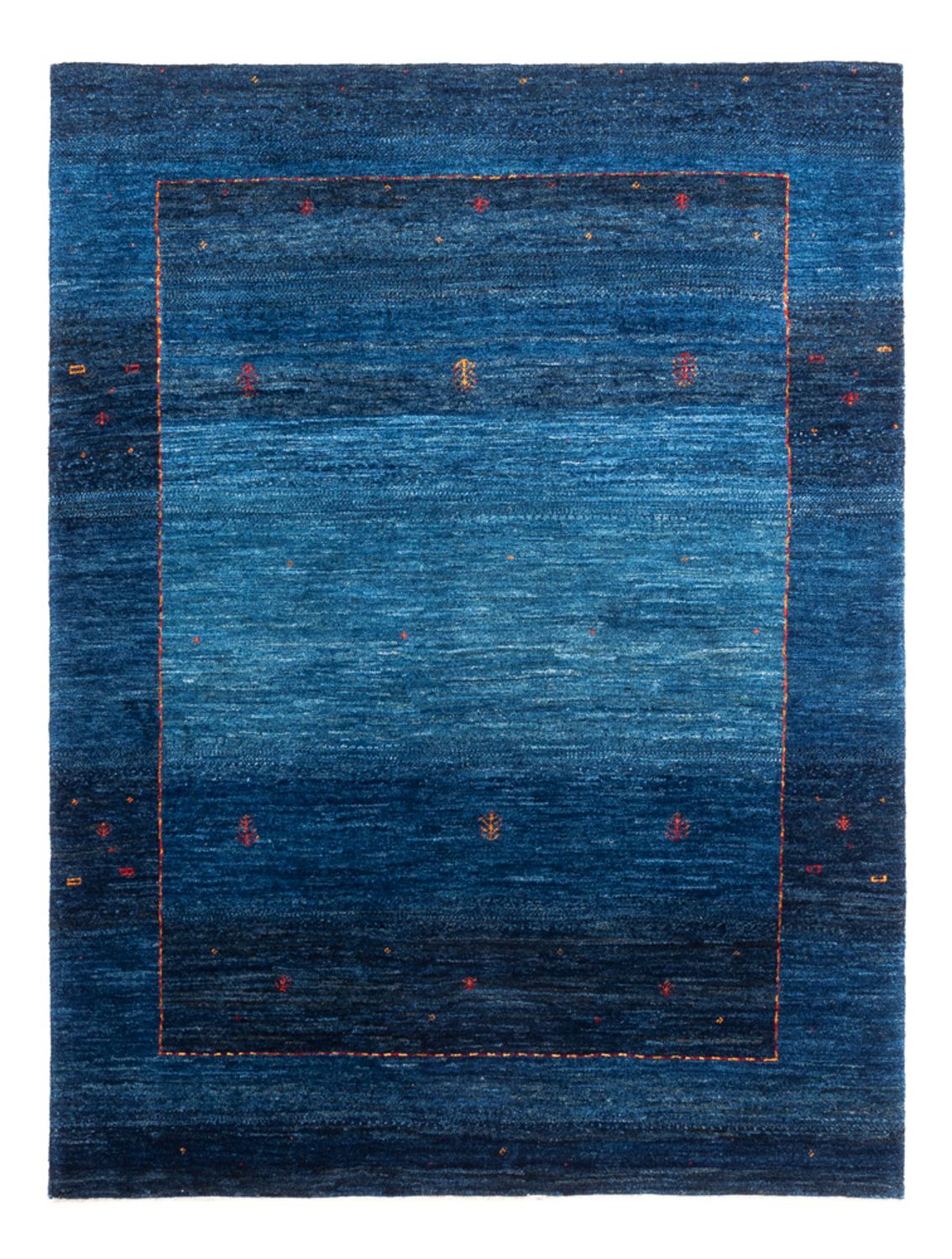 Alfombra Gabbeh - Loribaft Persa - 162 x 120 cm - azul