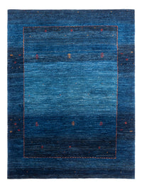 Alfombra Gabbeh - Loribaft Persa - 162 x 120 cm - azul
