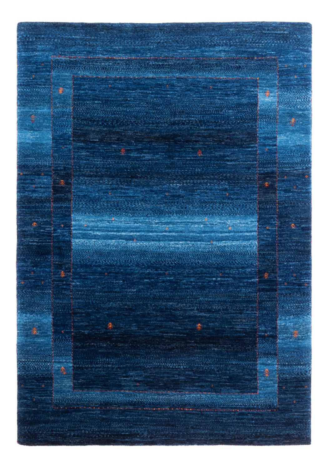 Alfombra Gabbeh - Loribaft Persa - 164 x 116 cm - azul