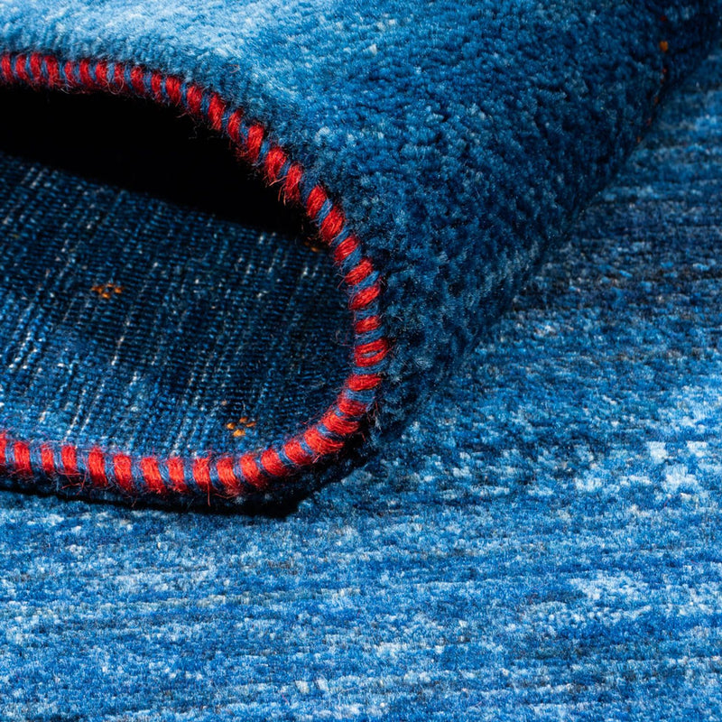 Alfombra Gabbeh - Loribaft Persa - 164 x 116 cm - azul