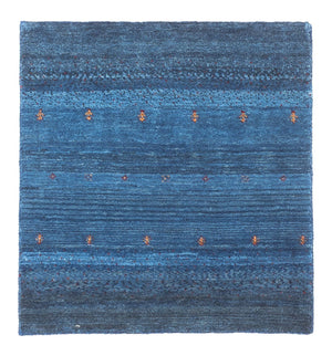 Alfombra Gabbeh - Loribaft Persa - 60 x 55 cm - azul
