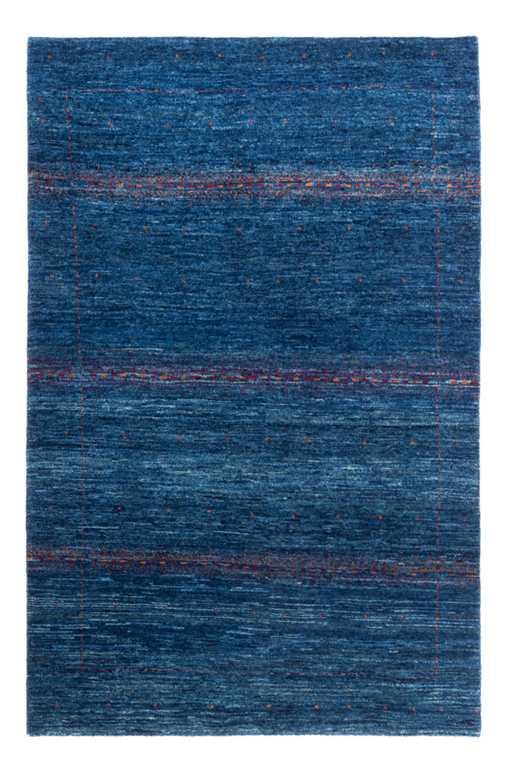 Alfombra Gabbeh - Loribaft Persa - 173 x 113 cm - azul
