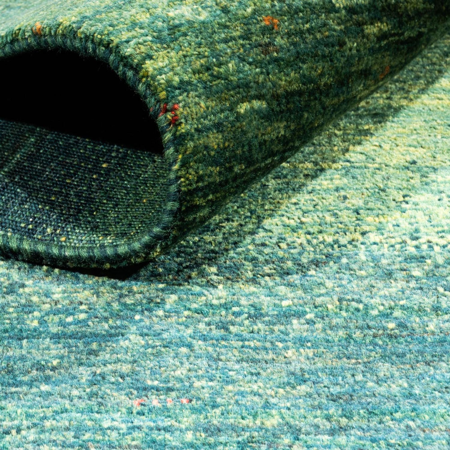 Alfombra Gabbeh - Loribaft Persa - 185 x 114 cm - verde