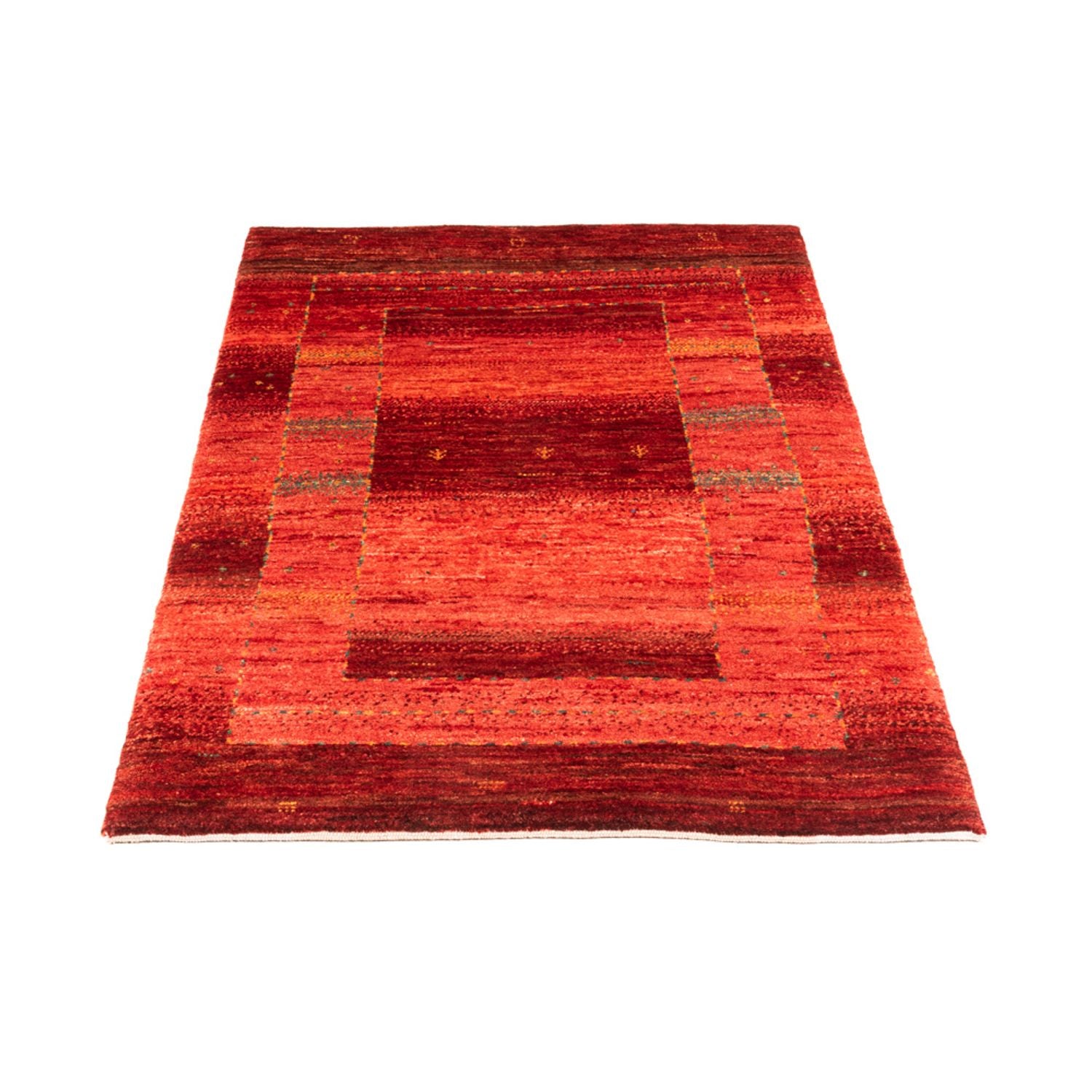 Alfombra Gabbeh - Loribaft Persa - 117 x 75 cm - rojo