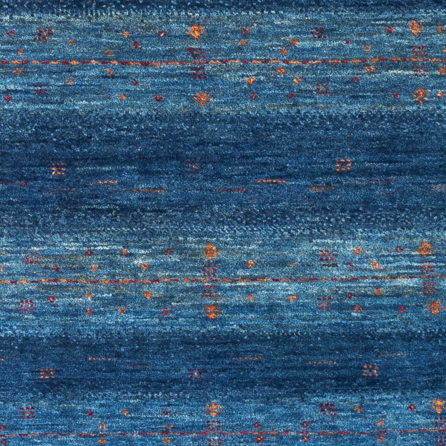 Alfombra Gabbeh - Loribaft Persa - 120 x 85 cm - azul