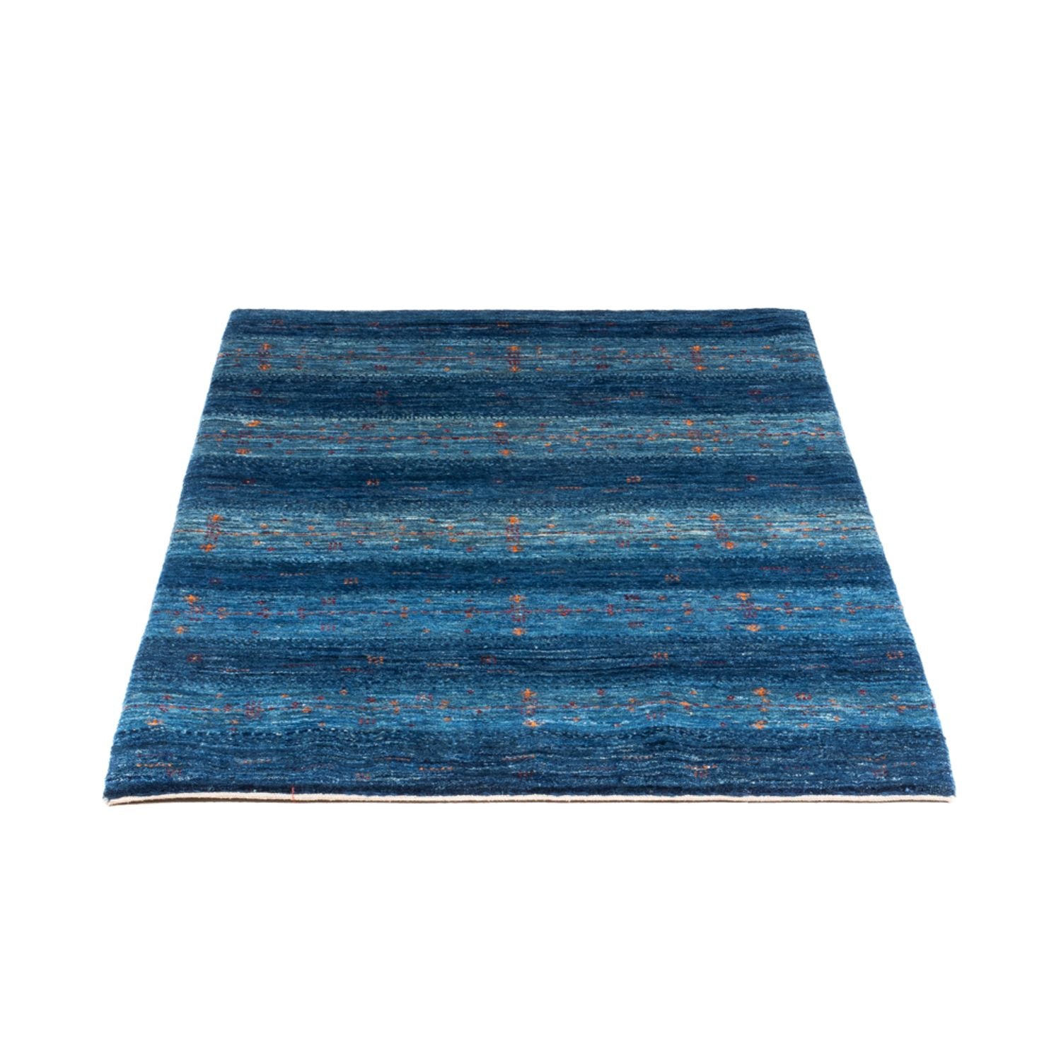 Alfombra Gabbeh - Loribaft Persa - 120 x 85 cm - azul