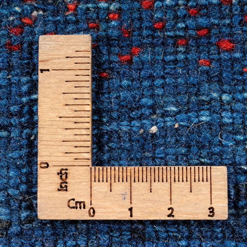 Alfombra Gabbeh - Loribaft Persa - 186 x 132 cm - azul