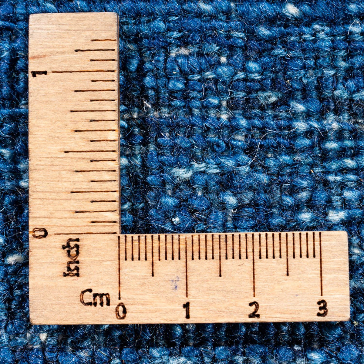 Alfombra Gabbeh - Loribaft Persa - 108 x 88 cm - azul