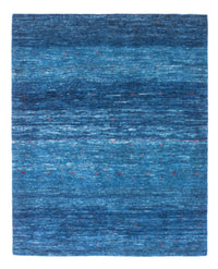 Alfombra Gabbeh - Loribaft Persa - 130 x 100 cm - azul