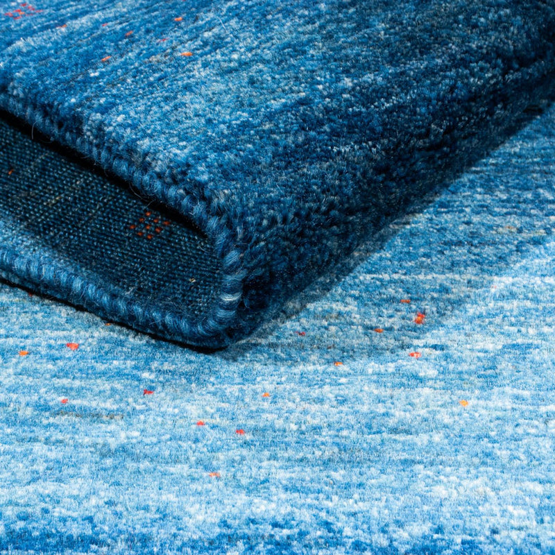 Alfombra Gabbeh - Loribaft Persa - 130 x 100 cm - azul