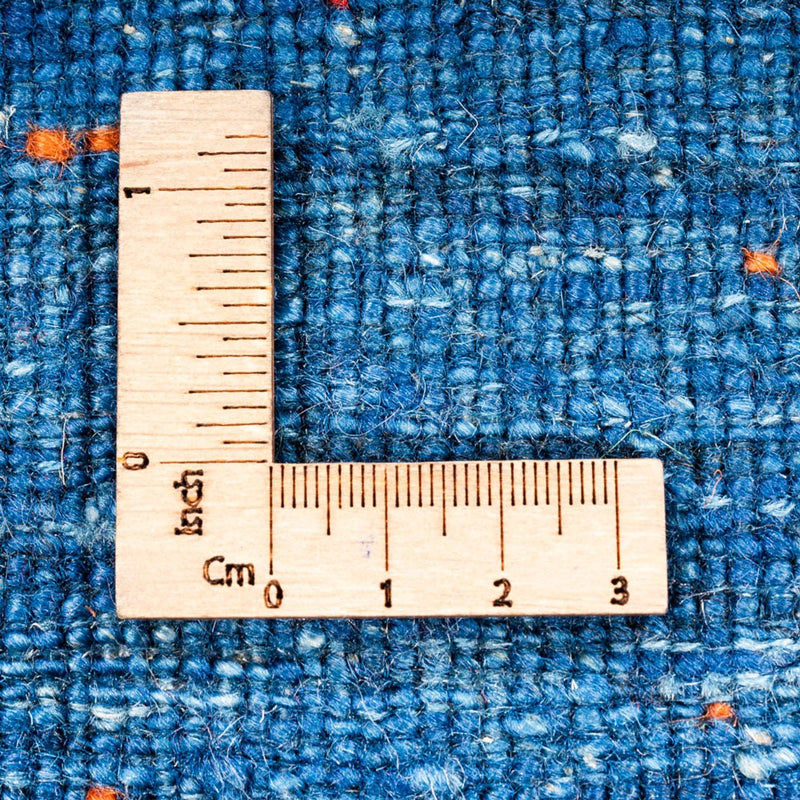 Alfombra Gabbeh - Loribaft Persa - 130 x 100 cm - azul