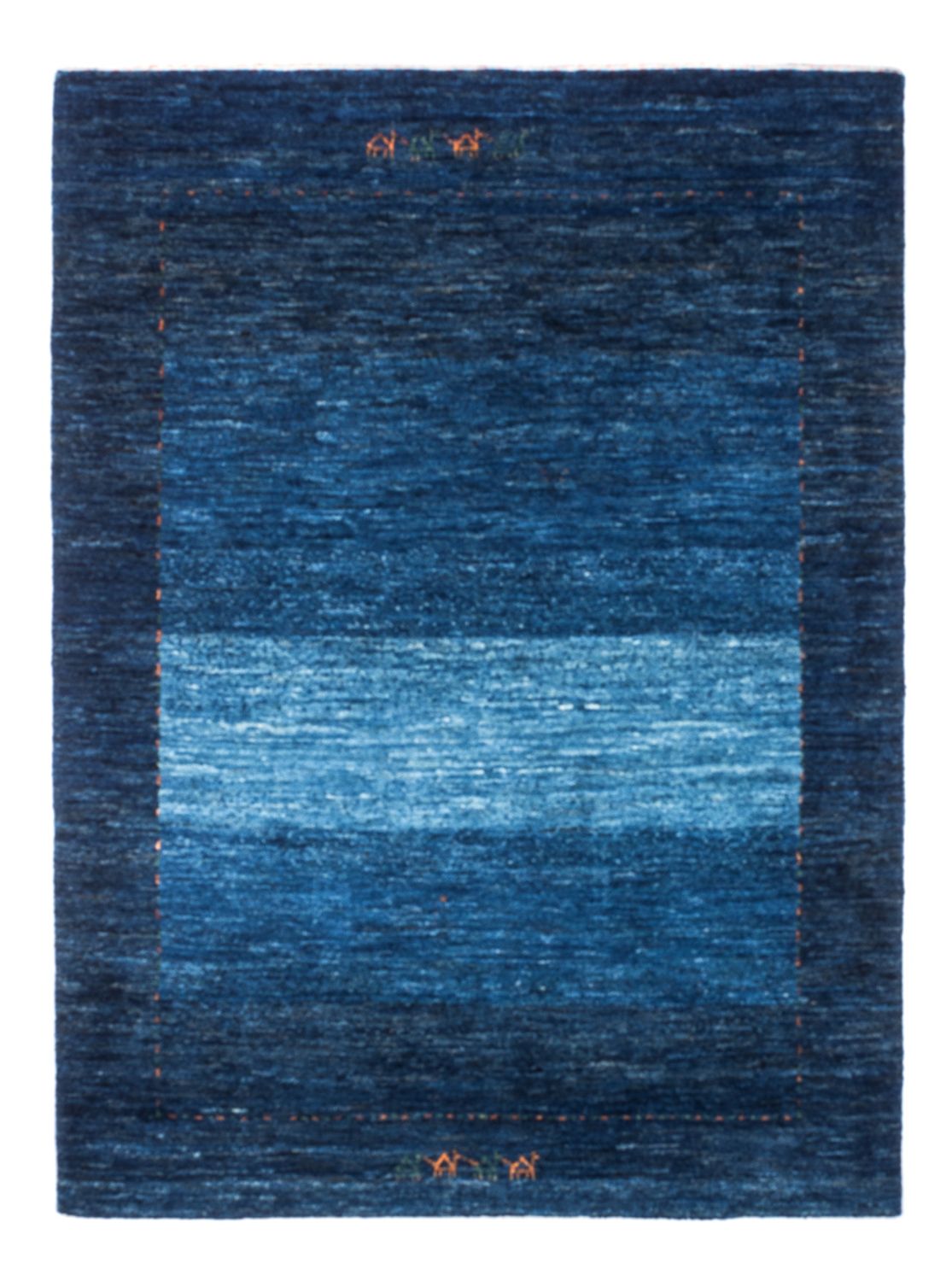 Alfombra Gabbeh - Loribaft Persa - 141 x 101 cm - azul