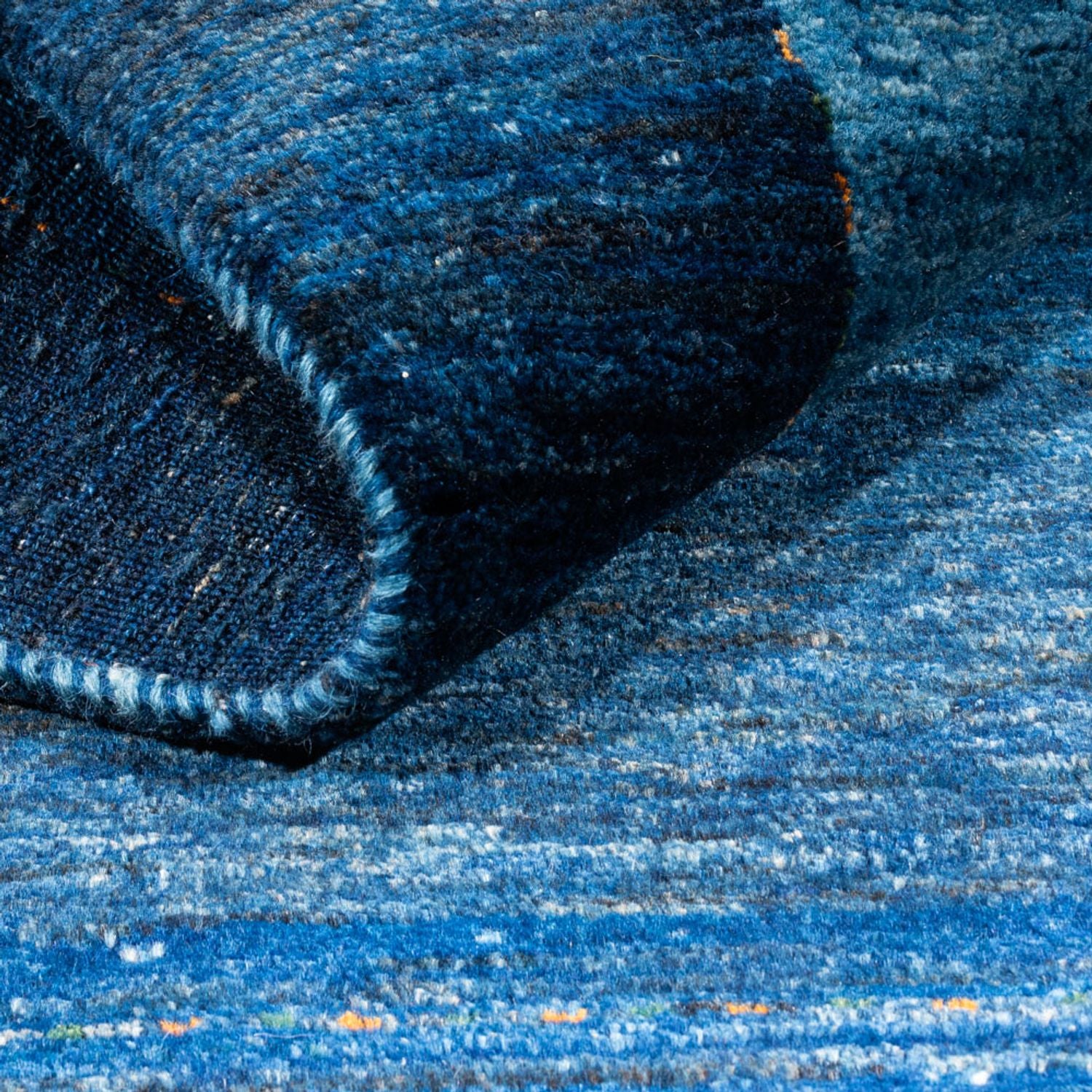 Alfombra Gabbeh - Loribaft Persa - 141 x 101 cm - azul