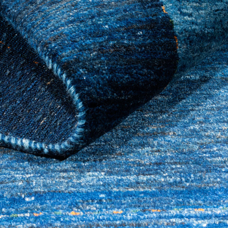 Alfombra Gabbeh - Loribaft Persa - 141 x 101 cm - azul