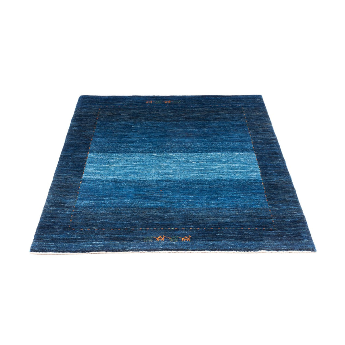 Alfombra Gabbeh - Loribaft Persa - 141 x 101 cm - azul