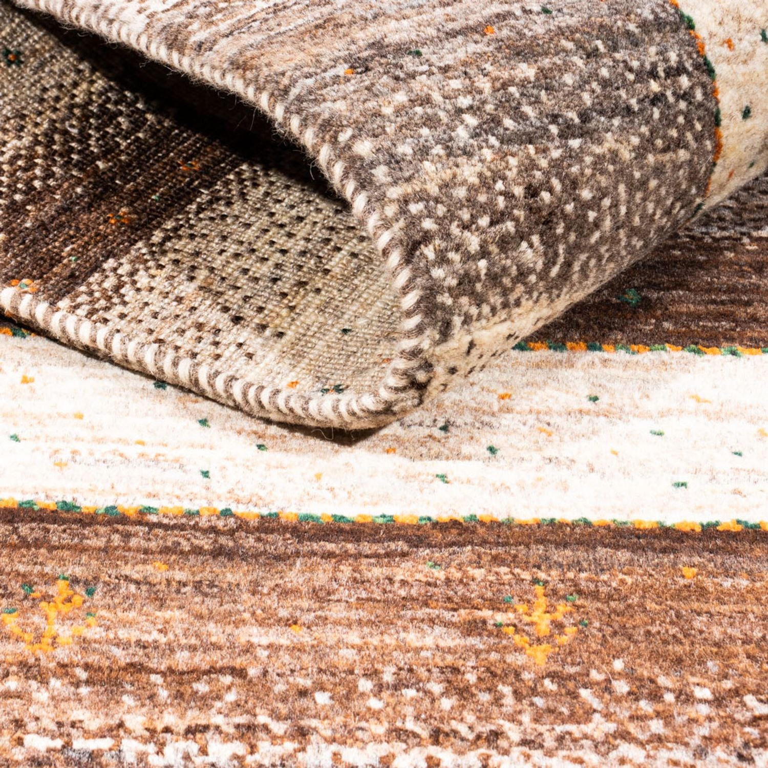 Alfombra Gabbeh - Loribaft Persa - 146 x 98 cm - natural