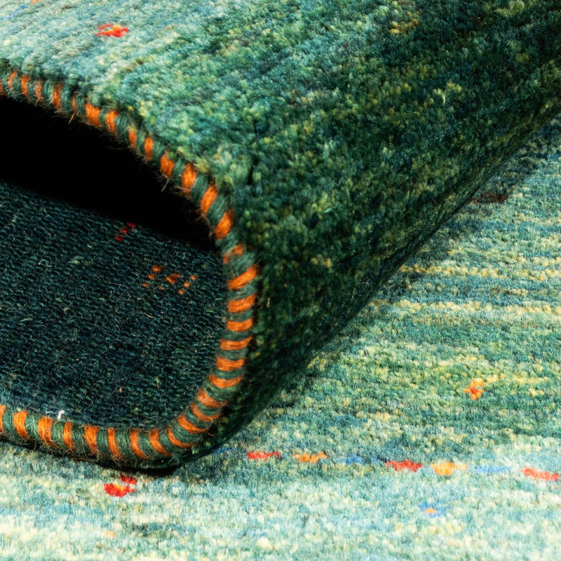 Alfombra Gabbeh - Loribaft Persa - 145 x 93 cm - verde