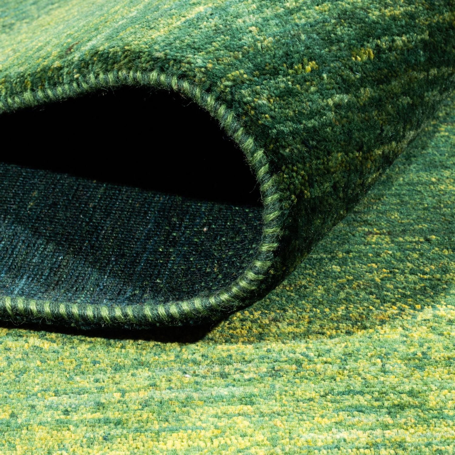 Alfombra Gabbeh - Loribaft Persa - 244 x 172 cm - verde