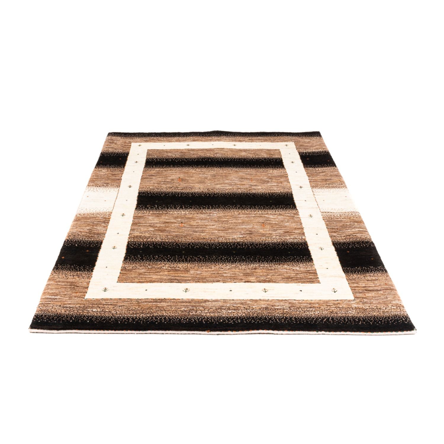 Alfombra Gabbeh - Loribaft Persa - 190 x 125 cm - gris