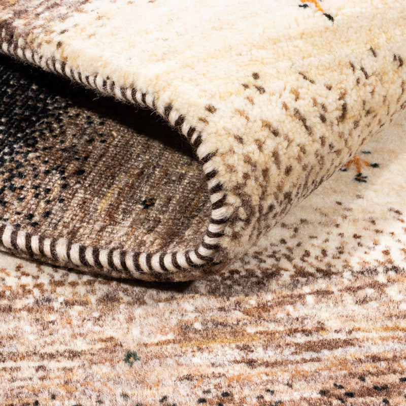 Alfombra Gabbeh - Loribaft Persa - 195 x 124 cm - gris