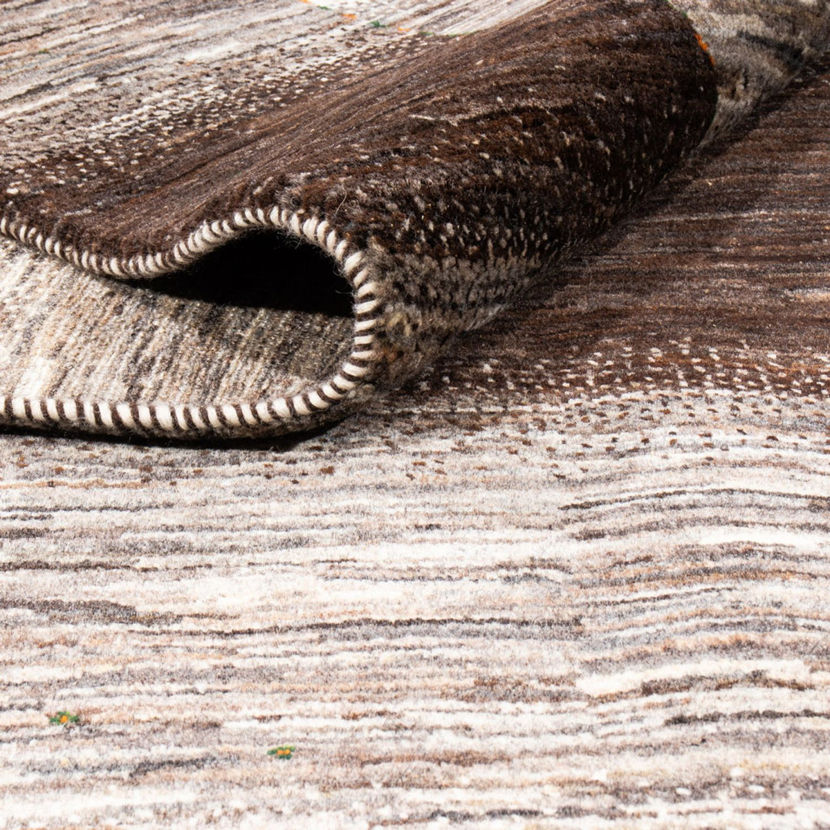 Alfombra Gabbeh - Loribaft Persa - 297 x 221 cm - gris