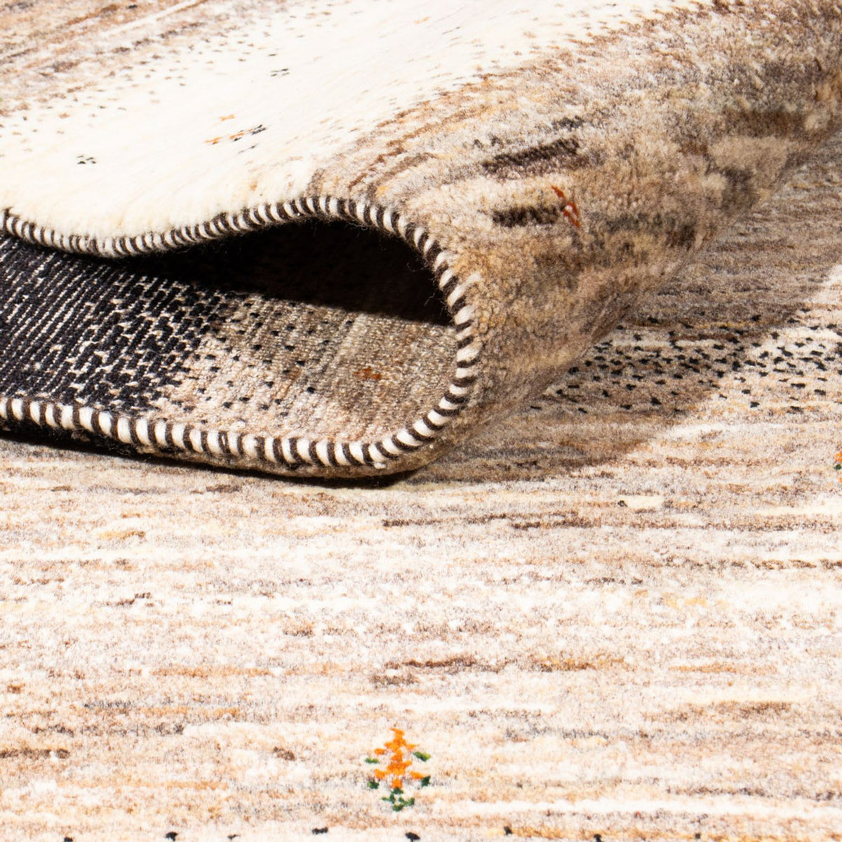 Alfombra Gabbeh - Loribaft Persa - 300 x 210 cm - gris