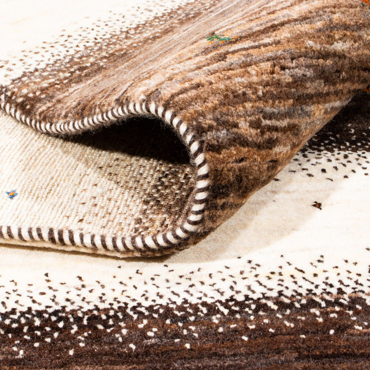 Alfombra Gabbeh - Loribaft Persa - 257 x 221 cm - marrón