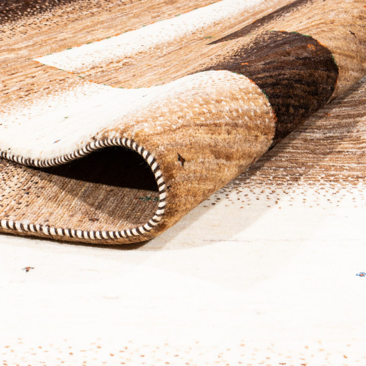 Alfombra Gabbeh - Loribaft Persa - 315 x 225 cm - marrón