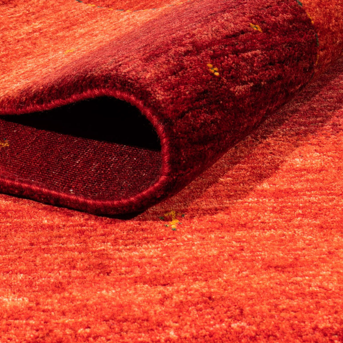 Alfombra Gabbeh - Loribaft Persa - 278 x 203 cm - rojo