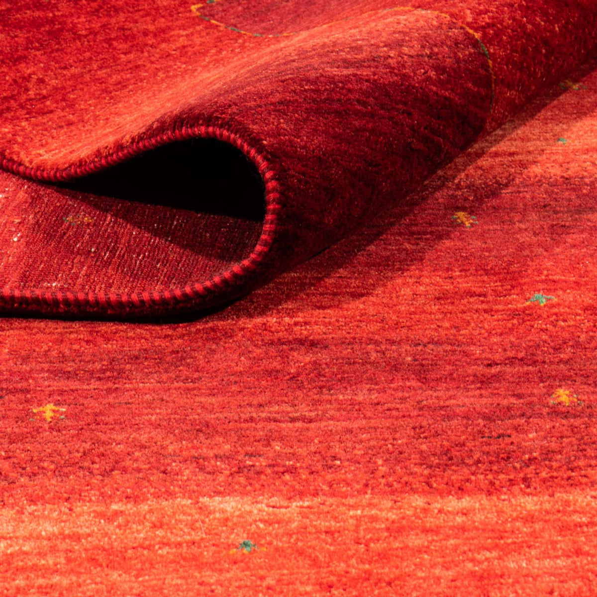 Alfombra Gabbeh - Loribaft Persa - 303 x 210 cm - rojo