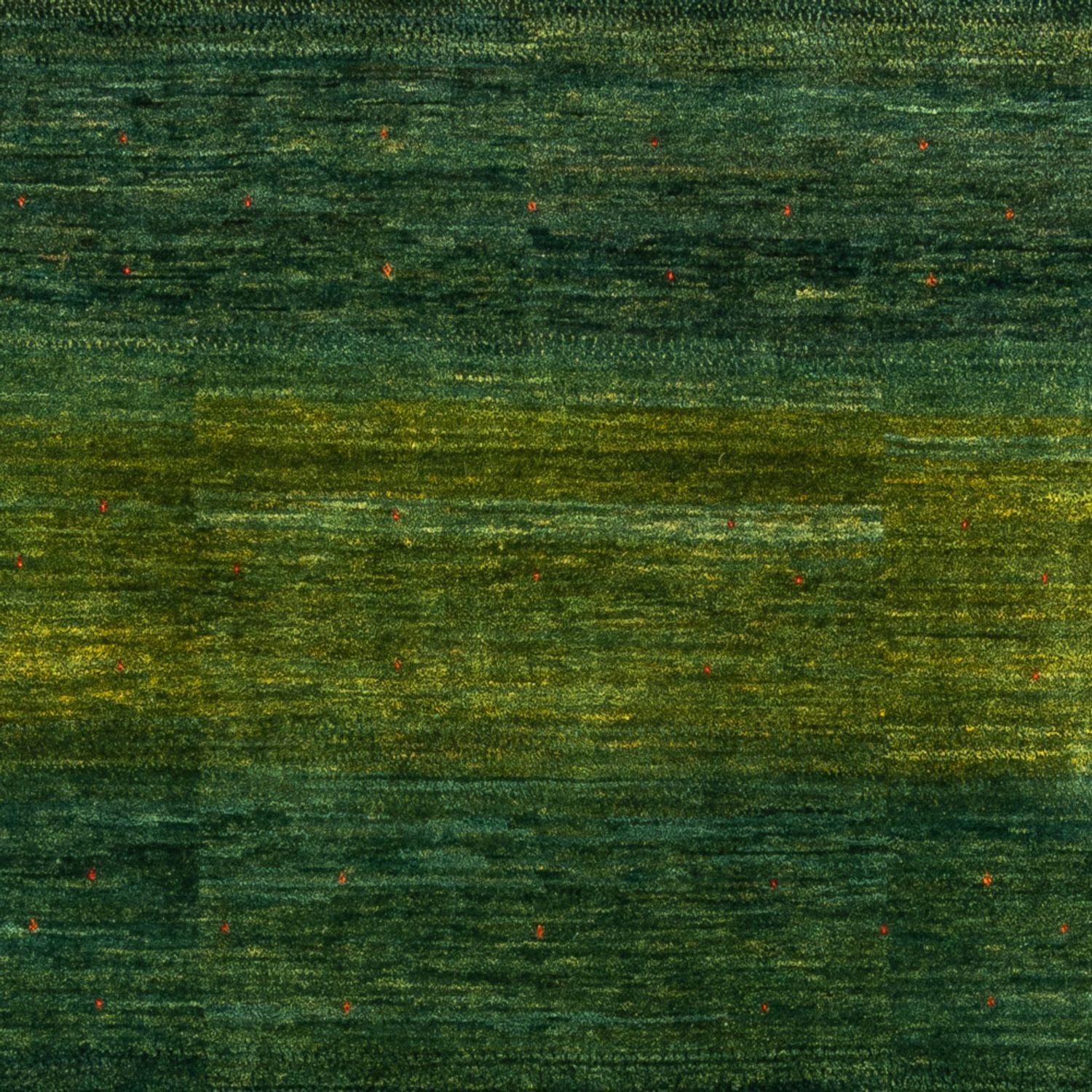 Alfombra Gabbeh - Loribaft Persa - 254 x 210 cm - verde