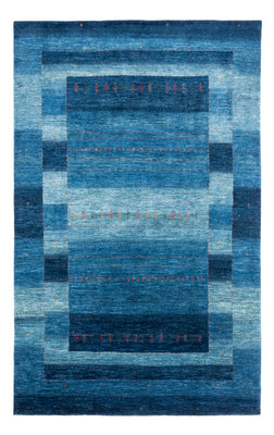 Alfombra Gabbeh - Loribaft Persa - 302 x 195 cm - azul