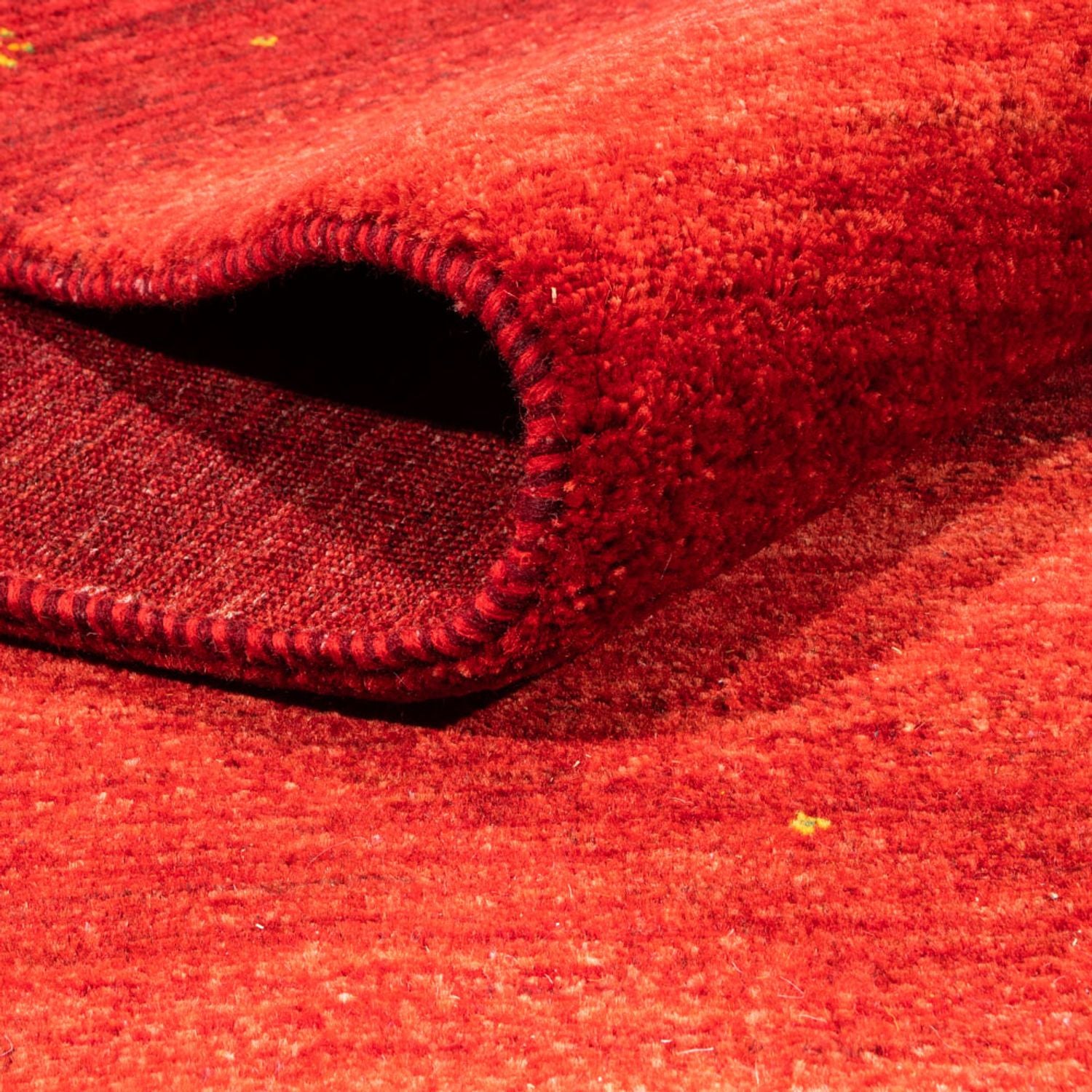 Alfombra Gabbeh - Loribaft Persa - 277 x 217 cm - rojo