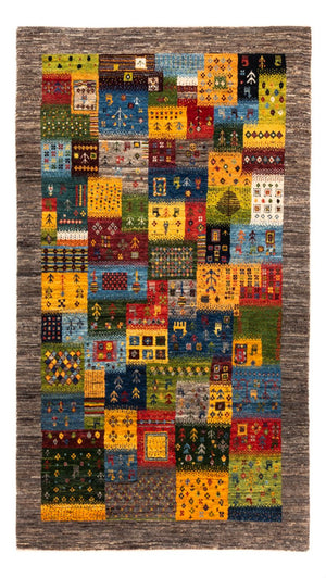 Alfombra Gabbeh - Loribaft Persa - Real - 188 x 109 cm - multicolor