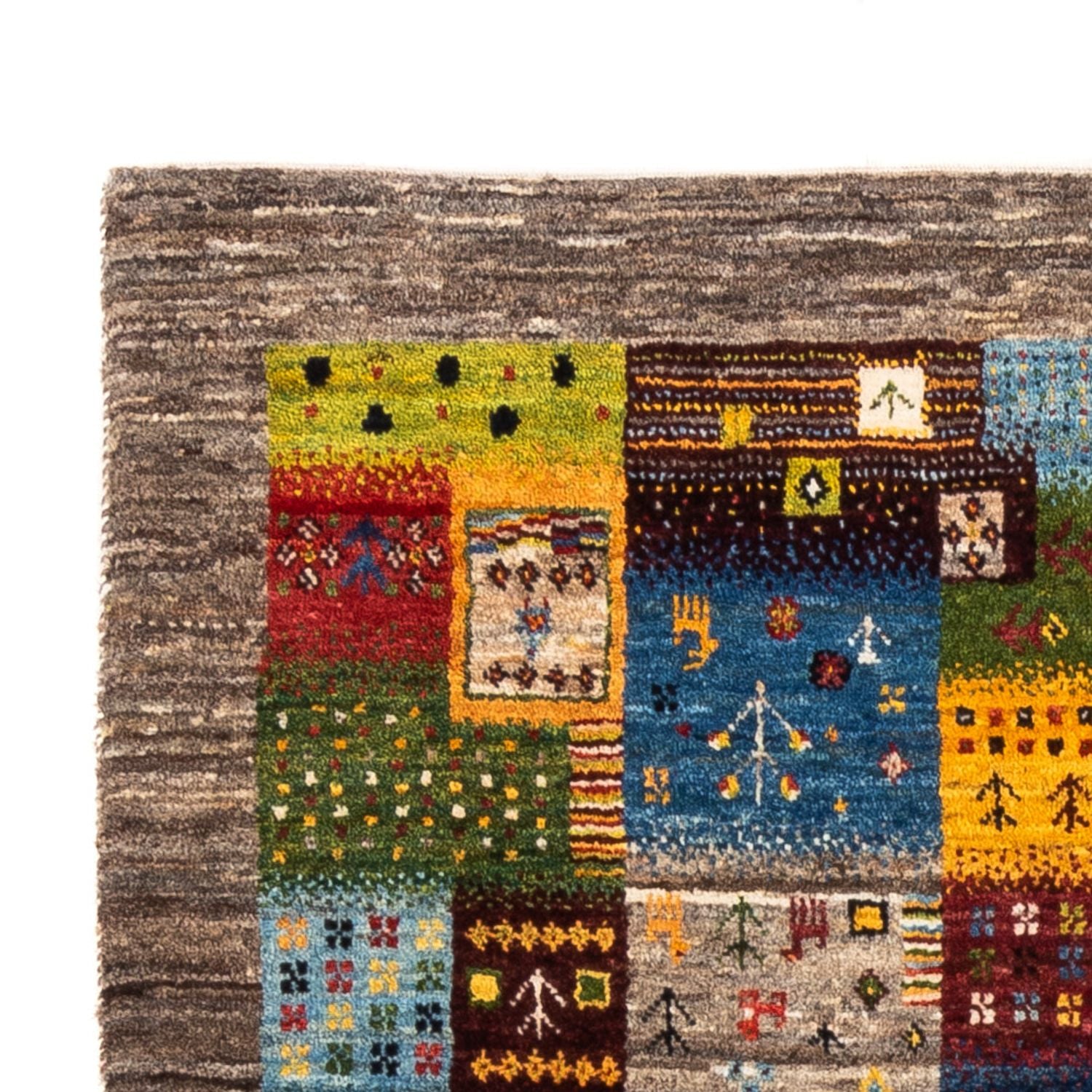 Alfombra Gabbeh - Loribaft Persa - Real - 188 x 109 cm - multicolor