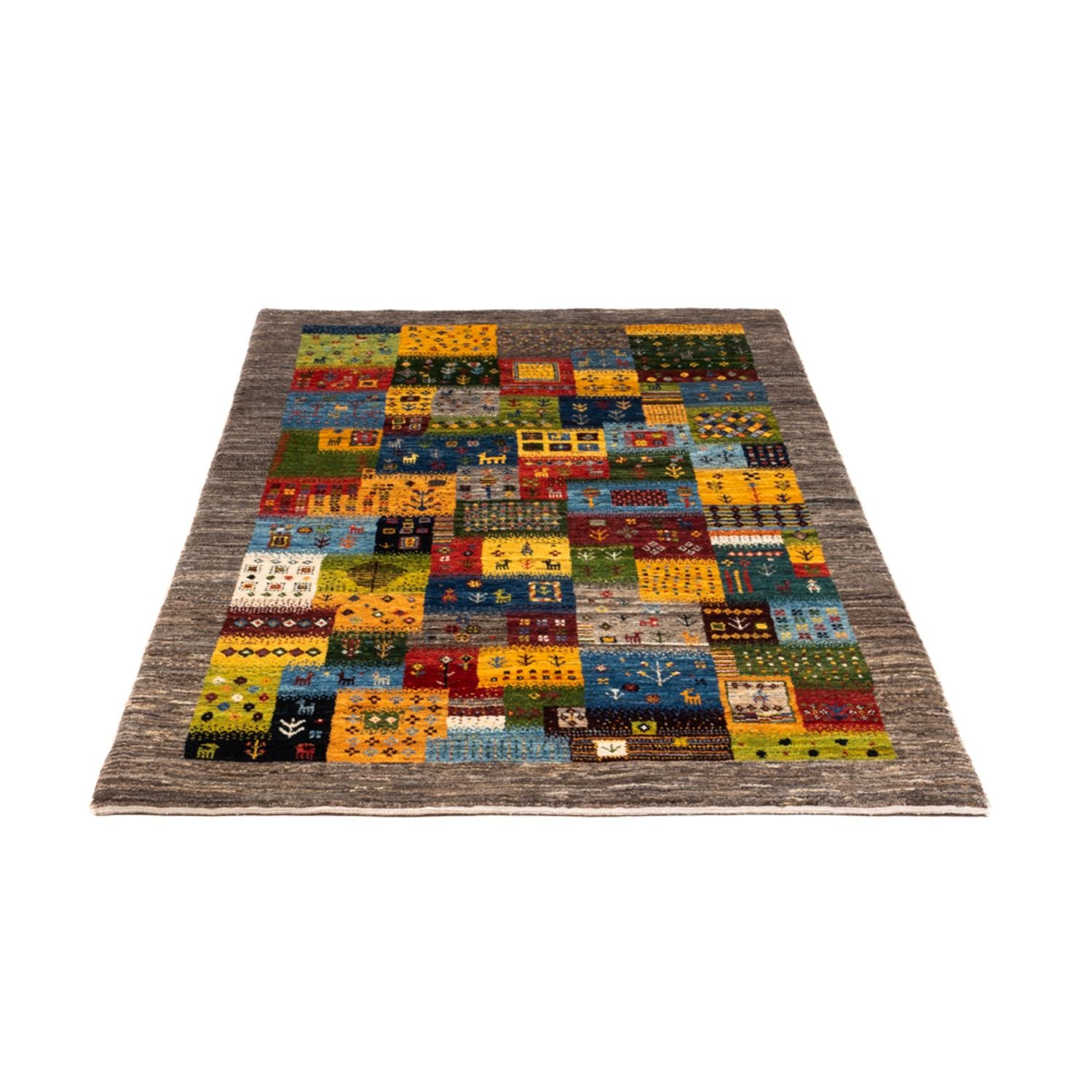 Alfombra Gabbeh - Loribaft Persa - Real - 188 x 109 cm - multicolor