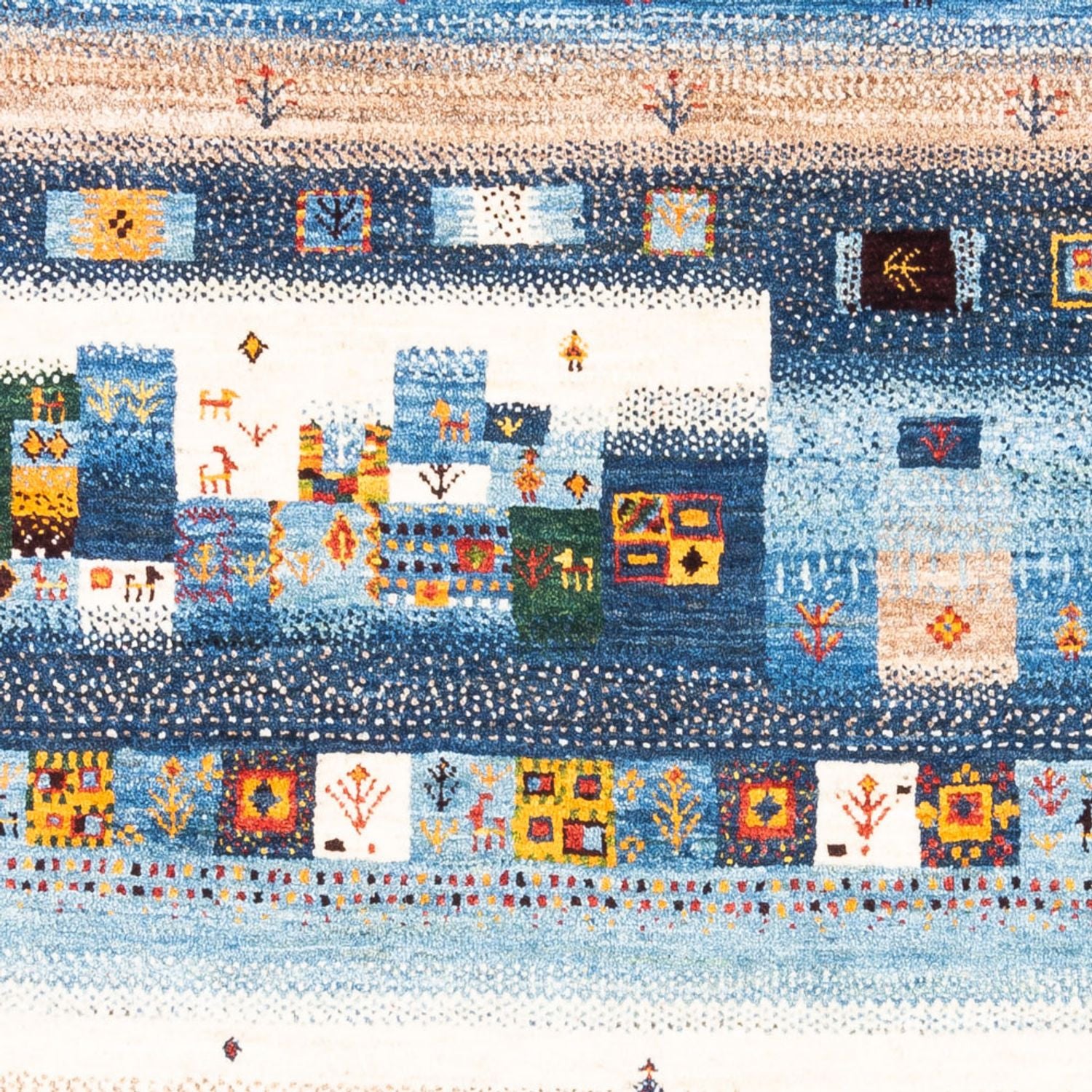 Alfombra Gabbeh - Loribaft Persa - Real - 178 x 122 cm - multicolor