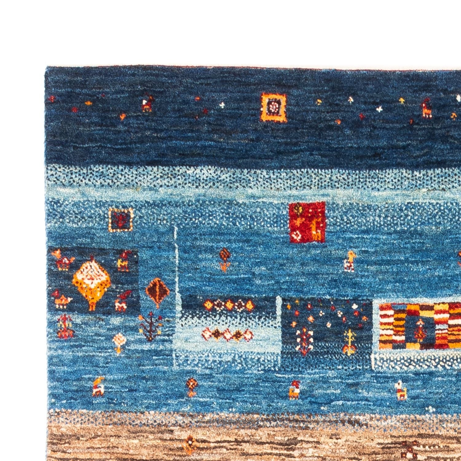 Alfombra Gabbeh - Loribaft Persa - Real - 180 x 123 cm - multicolor