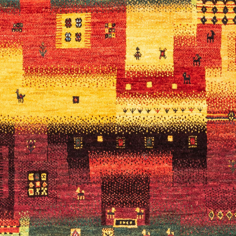 Alfombra Gabbeh - Loribaft Persa - Real - 181 x 122 cm - multicolor